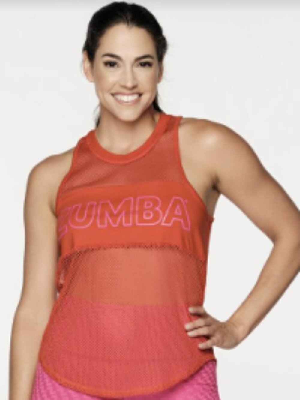 Zumba Forever High Neck Mesh Tank